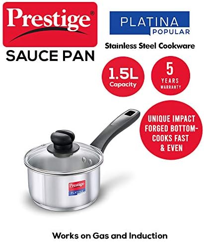 Prestige SS Platina Popular Molho Pan, 160 mm, prata