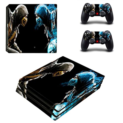 Jogo Mortal Best Ninja Kombat PS4 ou PS5 Skin Skin para PlayStation 4 ou 5 Console e 2 controladores Decals Vinil V6127
