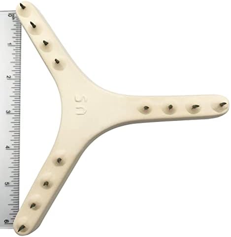 Ceramic 12 Point Star Stilt para amadores de cerâmica, oleiros, escolas e instituições tem 6 polegadas entre os pinos