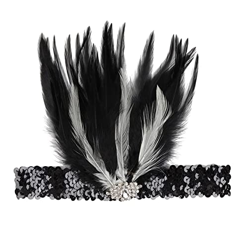 Flapper Band Head Feather Capace