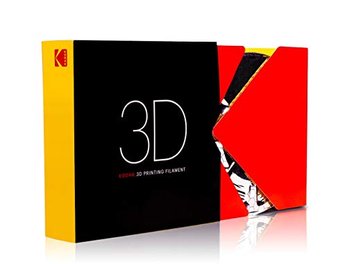 Filamento da impressora 3D Kodak PLA, 2,85 mm +/- 0,02 mm, 750g de bobo, amarelo neon