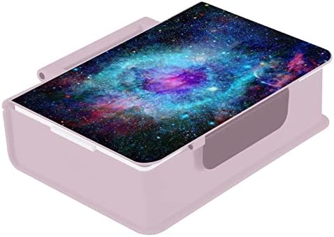 ALAZA Galaxy Stary Sky Nebula Bento lancheira BPA BPA à prova de vazamentos Recipientes com Fork & Spoon, 1 peça