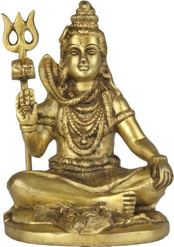 Mahayogi Shiva - escultura de latão