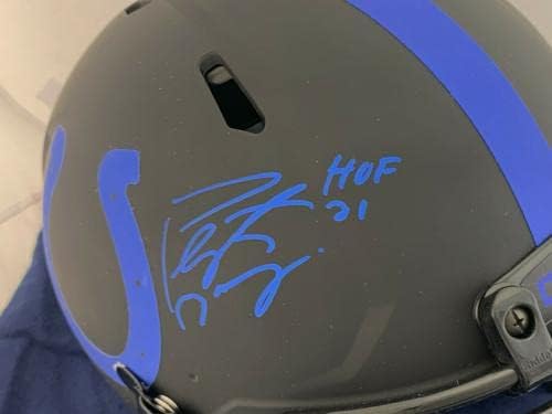 Peyton Manning assinou HOF 21 Eclipse Speed ​​Alternate Speed ​​Hapelntic Helmet Fanatics - Capacetes NFL autografados