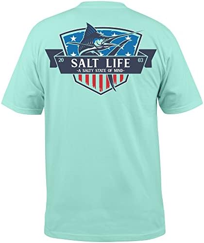 Salt Life Men Marlin State of Mind Manves Crew Crew Neck Tee