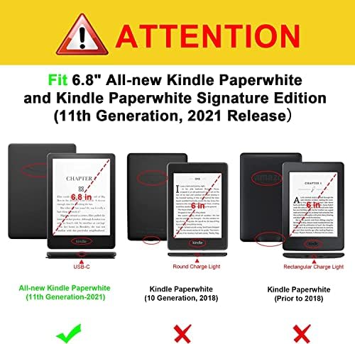 Para 6,8 Kindle Paperwhite lançou o estojo TPU de tecido, com sono/wake automático