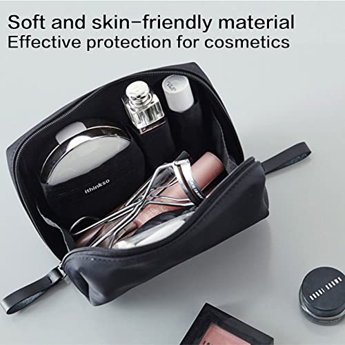 Bolsa de maquiagem pequena, bolsa de bolsa de cosmética Travel Travel Travel Portable Impermeável Organizador Cosmético