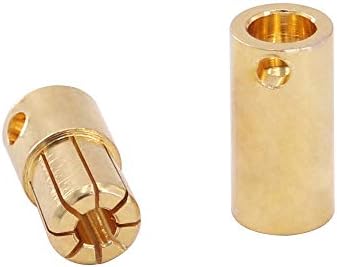 Olirc 6Pairs 6.5mm Gold machado e fêmea conectores de banana bullets plugues para motor de bateria RC DIY
