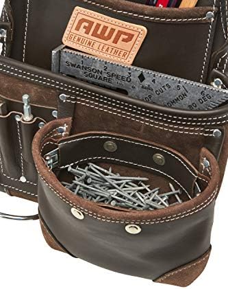 Awp Trapjaw Oil-Tan Leather Tool Pouch 1L-995-1, Brown