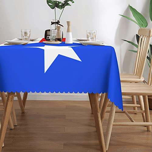 Bandeira da lavlap de Puerto Rico 54x72in Talha de mesa de tábua de renda para mesa de mesa para mesa de jantar
