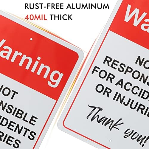 Eyoloty não é responsável por acidentes ou lesões, digite por sua conta e risco 12 x 8 .040 Alumínio refletivo de alumínio