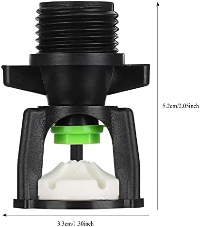 UXZDX CuJux 3pcs Ferramenta de irrigação de jardim Gramado Sprinkler 360 graus Spray giration B na grea macho g1/2in dn15