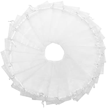 Sacos de casamento de 50 PCs de 50 PCs de Organza 3x4 polegadas de casamento com bolsas de jóias de jóias de jóias de cordão de cordão