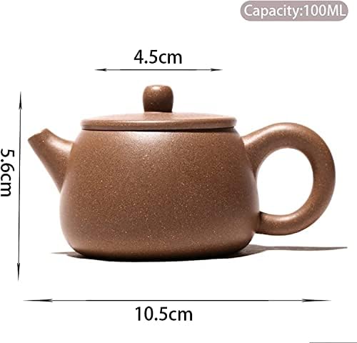 Tule de chá moderno bule 100ml roxo de argila roxa bola de bola Infusser pane de chá beleza chaleira crua minério