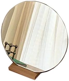 Espelho de beleza sem aro, espelho decorativo redondo portátil Quarto de alta definição espelho de maquiagem Coréia espelho