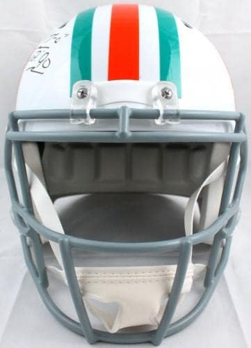 Bob Griese autografou F/ S Miami Dolphins Tribute Speed ​​Helmet com 2 INSC -JSA W - Capacetes NFL autografados