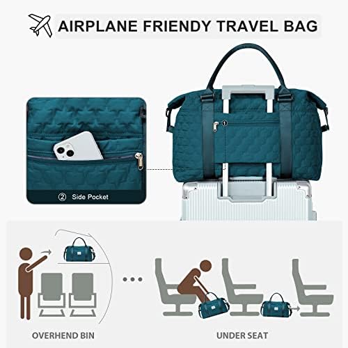 Duffle Bag de viagem para mulheres, bolsa à prova d'água, bolsa de ginástica grande para as mulheres, bolsa de viagem de viagem de