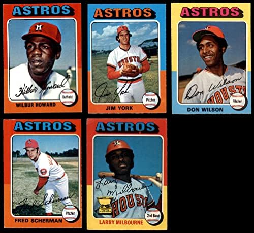 1975 O-Pee-Chee Houston Astros, perto da equipe, colocou Houston Astros EX/MT Astros