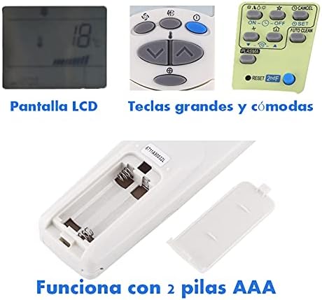 Controle remoto de substituição, ar condicionado 6711A90032L Control Remote Controlador LCD Universal