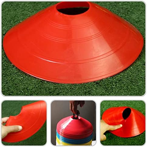 Cones de futebol esportivo Besportble para exercícios: 20pcs Red Cones Treinamento Equipamento de Cones de Cones de Cone