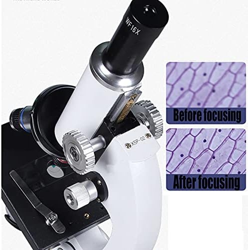 Microscópio infantil MKXF, microscópio infantil, microscópio óptico de botão único, lente de objetiva telescópica elástica