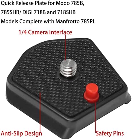 785pl Placa de liberação rápida Placa de liberação rápida Luorng Placa QR para modos 785b, 785SHB/ DIGI 718B e 718SHB Modelos