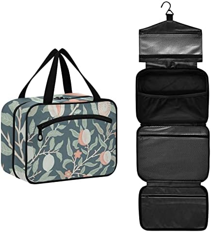 Vnurnrn Floral Pattern Viagem Bolsa de higiene pessoal para homens Homens pendurados Bolsa de maquiagem Bolsa de cosméticos portátil