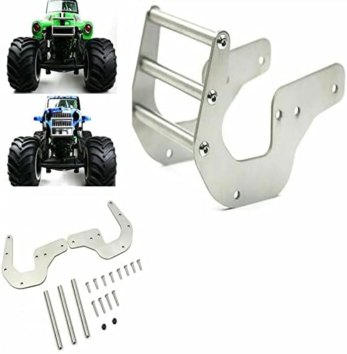 Csyanxing Upgrade Metal Metal Front Frumper Conjunto 1/8 RC Par peças para Losi LMT 4WD Solid Exle Monster Truck