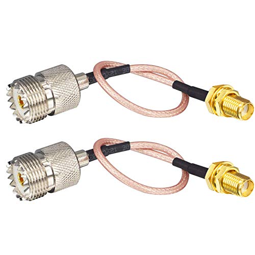 Antena portátil Onelinkmore Cabo flexível para base UHF e antenas móveis SO239 Jack fêmea para SMA Feminino Extender Pumper