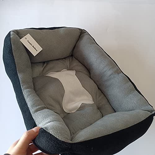 Laojin Balhen -camas de cachorro, cama de cachorro com máquina lavável confortável e segurança para cães médios e