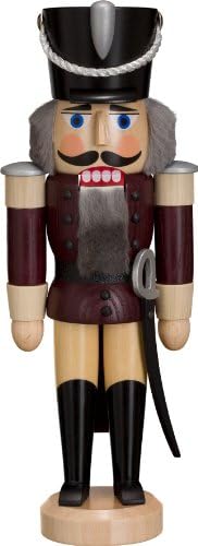 Nutcracker natal erzgebirge Seiffen hussarl berinjela envernizada 28 cm 11312/7 Novo