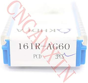 FINCOS de alta precisão 2pcs Novo PCD 16IR AG60 PCD Diamond CNC Blade Inserir