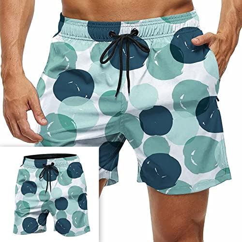 Shorts para homens shorts soltos ajuste 3d impresso de treino vintage shorts malha revestimento de moda de jarreta de maiôs
