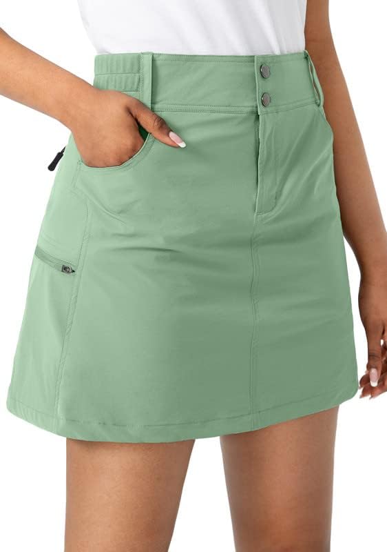 Viodia Golf Skorts Saias para mulheres com bolsos Salia de caminhada de alta cintura feminina Skort Athletic Tennis para Summer