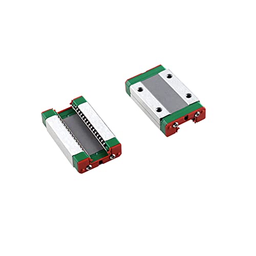 CNCYEAH 2PCS MGN9H BLOCO DE CAIXO PARA MGN9H Guia linear para impressora 3D DIY e máquina CNC