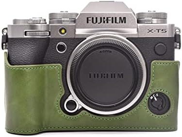 Rieibi Fuji XT5 Case - Caso de couro PU para Fujifilm X -T5 Câmera digital - Caso de aderência de proteção para Fuji Xt5 X -T5,