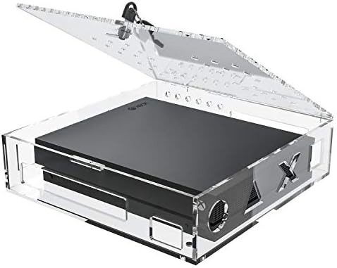 Skywin Acrylic Lock Box for Xbox Game Console - Segura e proteger os consoles de jogos públicos - Compatível com Xbox One X e Xbox