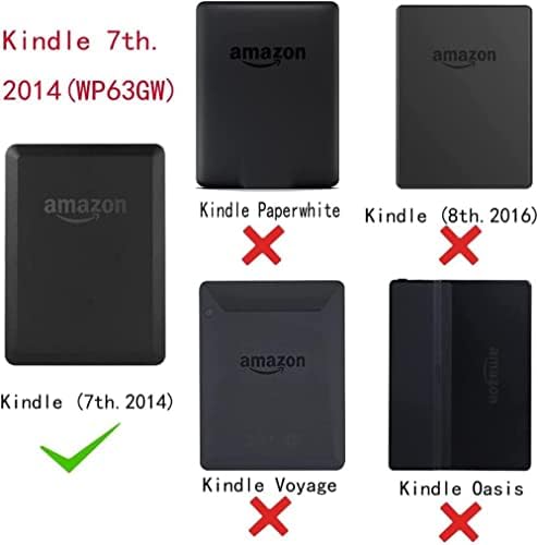 Felizmente, Caso inteligente para o Kindle 7th Generation-Slim Cober