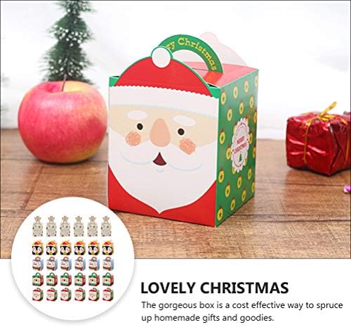 Doitool 30pcs Christmas Apple Candy Caixas de presente de armazenamento de presentes