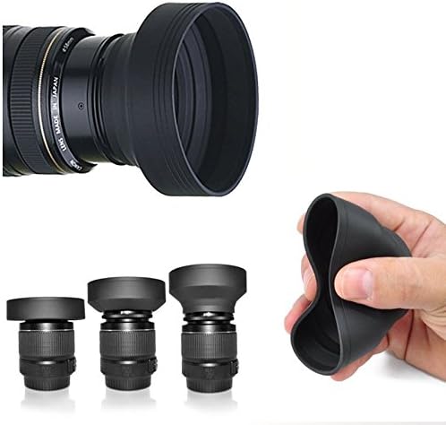 Capô da lente de borracha macia de 67 mm para Nikon D5600, D7500 com AF-S DX Nikkor 18-140mm f/3.5-5.6g Ed VR