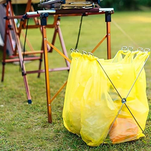 Suporte para sacos de lixo Yfyyj, lixo de resíduos, porta -lixo para acampar para acampar a reciclagem adequada no