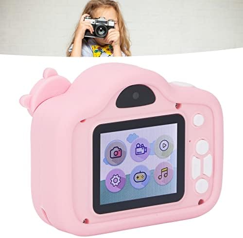 Mini Câmera infantil, câmera dupla 2000w pixel, com cabo de carregamento, tela multifuncional de 2,0 polegadas HD Câmera de vídeo digital fofa por 3 a 10 anos