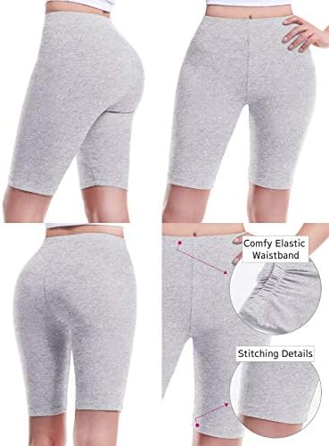 Design da Olivia Women Feminina Solid Cotton Solid Active Yoga Biker Shorts
