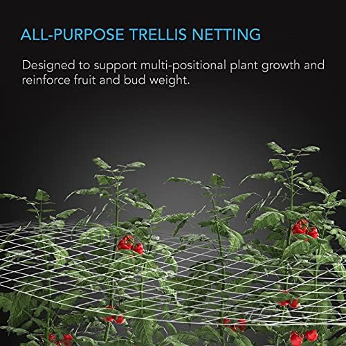 AC Infinity Polysters Plant Trellis Reding 5x15 ', rede de scrog de serviço pesado, hidroponia Grow Net para tendas de cultivo,