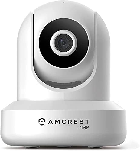 Wi-fi interno de 4MP AMCREST 4MP, câmera IP de segurança com pan/inclinação, áudio bidirecional, visão noturna, visualização
