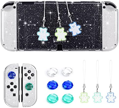 DLSEEGO BLING THEATE OLED CASE Conjunto de estojo de proteção de proteção de proteção de proteção com garras de polegar de