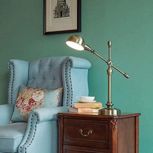 Lâmpada de mesa de mesa sem-logo wajklj lâmpada de quarto retrô de luxo de luxo mesa de luxo mesa de mesa de mesa vintage antiga lâmpada de mesa de cobre antigo