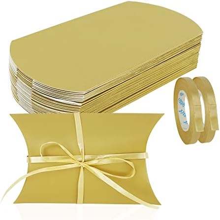 Caixa de presente de travesseiro de 30 PCs Wchosozh, pequenas caixas de presente para joias de chocolate, pequenas caixas de favor para festas de festas no aniversário de casamento