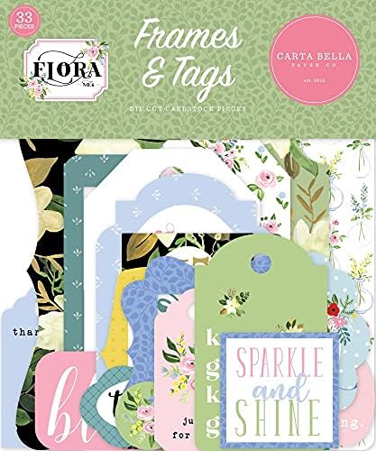 Carta Bella Paper Company Flora No.4 Frames & Tags Ephemera