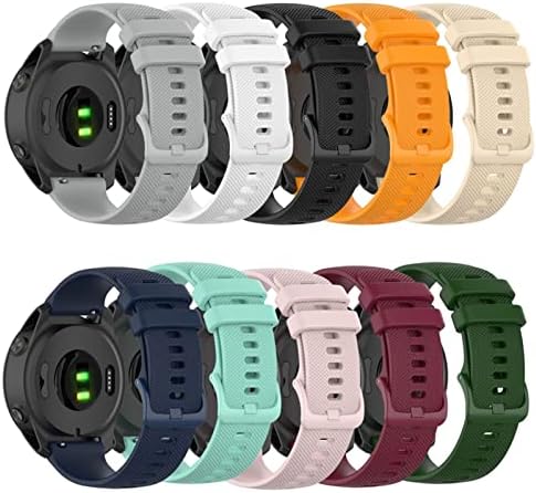 Dzhtus 20 22mm Redução rápida Silicone Watch Band Strap for Garmin Forerunner 745 Smart Watch Wrist Band Strap